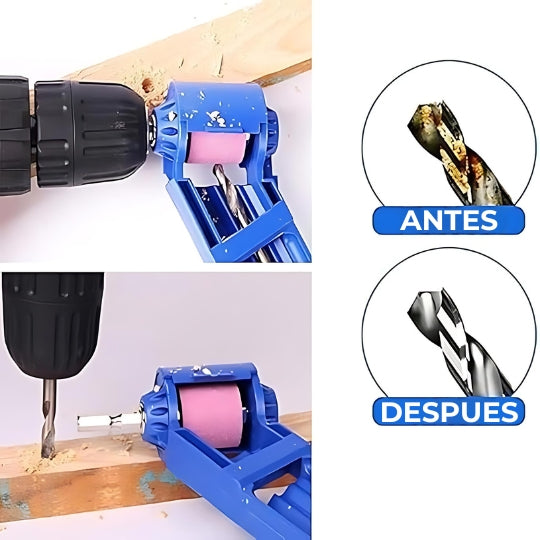 DrillSharp® Afilador de brocas para taladro