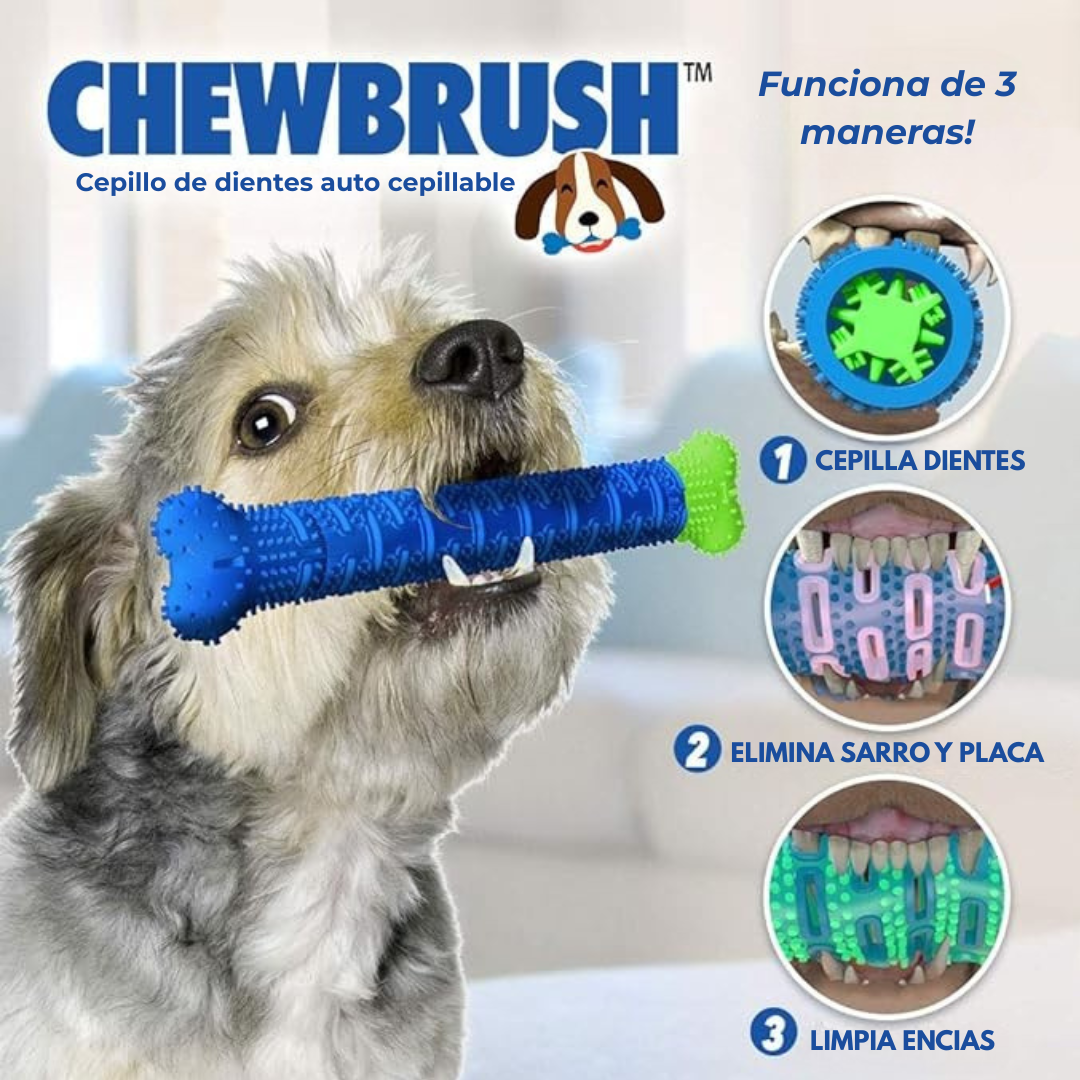 CHEWBRUSH™ Cepillo y Juguete para mascotas