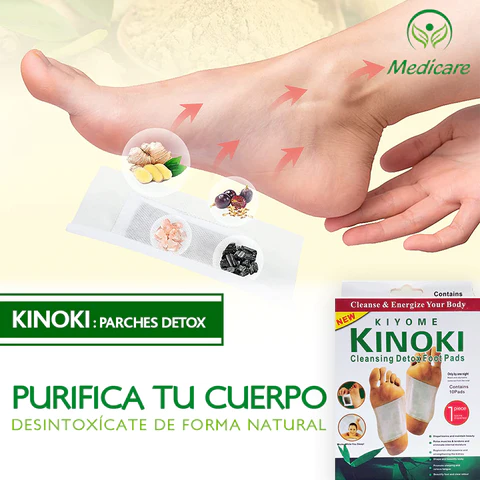 30 Parches Kinoki Premium™ Elimina las toxinas de tu cuerpo