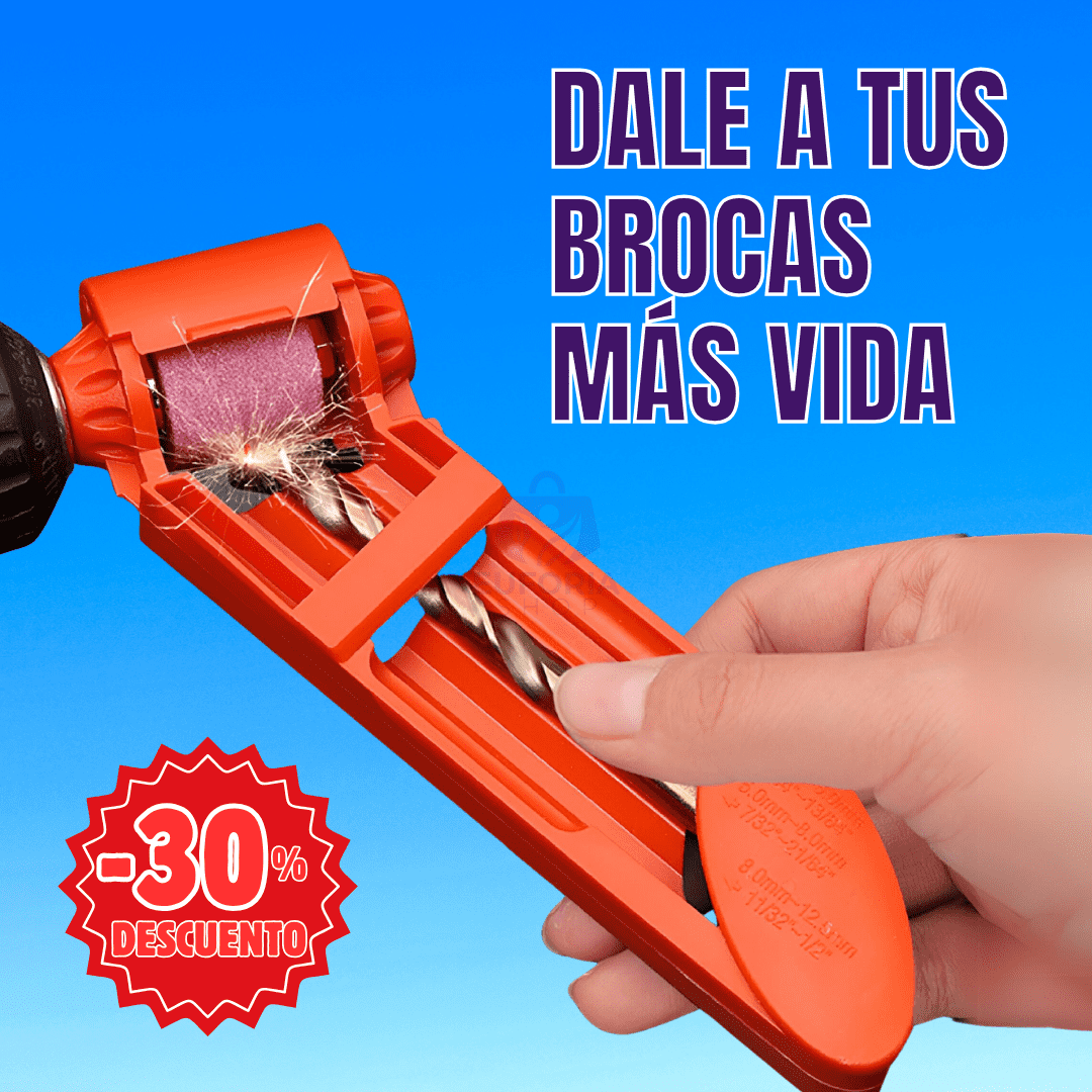 DrillSharp® Afilador de brocas para taladro