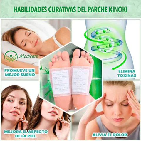 30 Parches Kinoki Premium™ Elimina las toxinas de tu cuerpo
