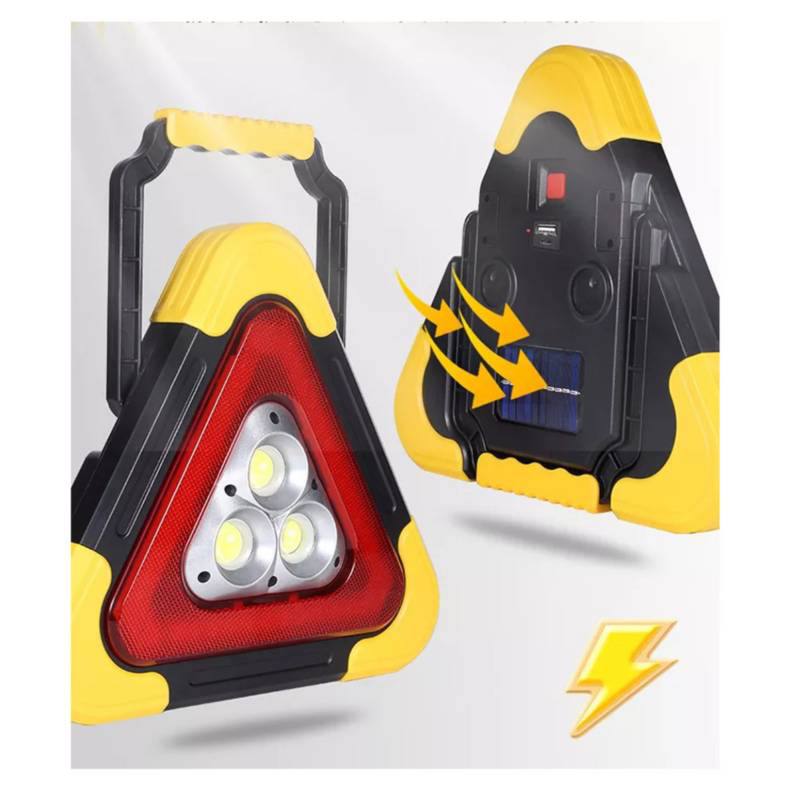 TRIANGULO LED SOLAR DE SEGURIDAD