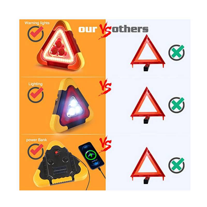 TRIANGULO LED SOLAR DE SEGURIDAD