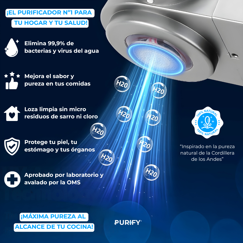 Purify® Filtro de Agua UV - Agua en su máxima pureza